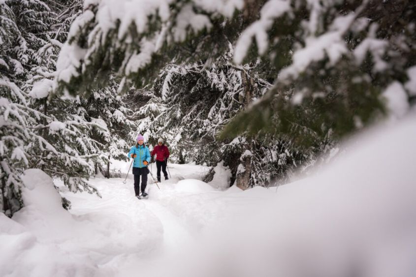 SNOWSHOEING